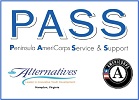 PASS (Peninsula AmeriCorps Serve and Support) logo